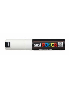 Posca PC-8K Marcador de Pintura - Punta Biselada Acrilica 8mm - Tinta Base al Agua - No Permanente - Resistente a la Luz -