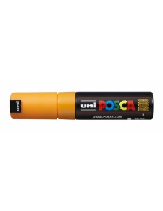 Posca PC-8K Marcador de Pintura Base al Agua - Punta Biselada Acrilica 8mm - Linea Gruesa - Resistente a la Luz - No