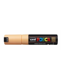 Posca PC-8K Marcador de Pintura - Punta Biselada Acrilica 8mm - Tinta Base al Agua - No Permanente - Resistente a la Luz -