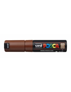 Posca PC-8K Marcador de Pintura - Punta Biselada Acrilica 8mm - Tinta Base al Agua - Resistente a la Luz - No Permanente -
