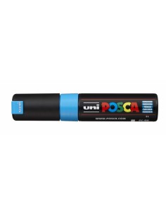 Posca PC-8K Marcador de Pintura - Punta Biselada Acrilica 8mm - Tinta Base al Agua - Resistente a la Luz - No Permanente -