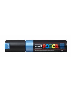 Posca PC-8K Marcador de Pintura - Punta Biselada Acrilica 8mm - Tinta Base al Agua - No Permanente - Resistente a la Luz -