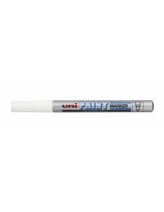 Uni-ball PX-203 Marcador de Pintura - Punta Acrilica 1mm - Linea Fina - Cuerpo de Aluminio - Tinta Permanente Resistente a