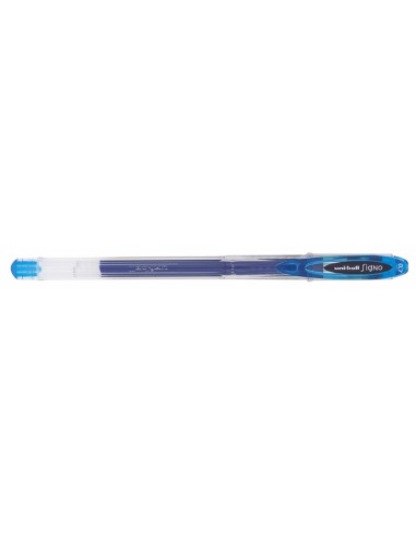 Uni-ball UM-120 Boligrafo de Tinta Gel - Punta de Bola 0.7mm - Tinta Resistente al Agua y Luz - Color Azul Claro