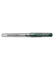 Uni-ball Signo Broad UM-153 Roller de Tinta Gel - Punta de Bola 1mm - Trazo Estilografico - Sujecion de Caucho - Color Verde