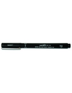 Uni-ball PIN02-200(S) Rotulador Calibrado - Punta Poliacetal 0.2mm - Tinta Pigmentada Resistente al Agua y Luz - Ideal para