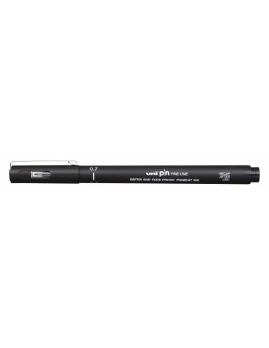 Uni-ball PIN07-200(S) Rotulador Calibrado - Punta Poliacetal 0.7mm - Tinta Pigmentada Resistente al Agua y Luz - Trazo Nitido