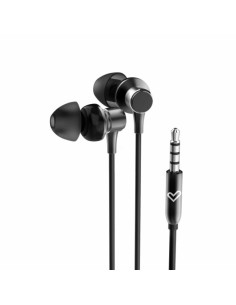 Energy Sistem Metallized Auriculares con Cable - Microfono Integrado - Control de Volumen - Color Negro