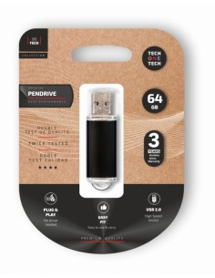 TechOneTech Basic Memoria USB 2.0 64GB (Pendrive)