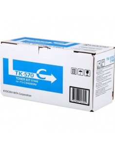 Kyocera TK570C Cyan Cartucho de Toner Original - 1T02HGCEU0 TK570C