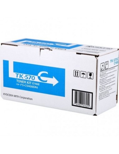 Kyocera TK570C Cyan Cartucho de Toner Original - 1T02HGCEU0 TK570C