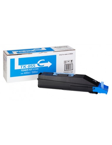 Kyocera TK855C Cyan Cartucho de Toner Original - 1T02H7CEU0 TK855C