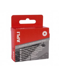 Apli Caja 500 de Arandelas de Refuerzo Ø13mm - Ideal para Escuela-Oficina y Hogar - Alta Resistencia a Tirones y Rozaduras
