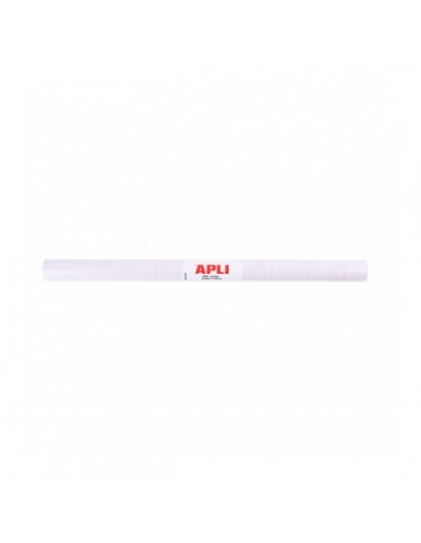 Apli Rollo de Polipropileno Transparente - Adhesivo Reposicionable - Sistema Easy Peel - Cuadricula de Precision - Alta
