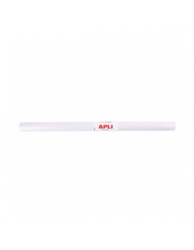 Apli Rollo de Polipropileno Transparente - Adhesivo Reposicionable - Sistema Easy Peel - Cuadricula de Precision - Alta