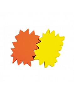 Apli Pack de 25 Carteles Flash - Alto Gramaje y Gran Resistencia - Ideales para Ofertas y Promociones - Colores Surtidos
