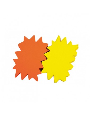 Apli Pack de 25 Carteles Flash - Alto Gramaje y Gran Resistencia - Ideales para Ofertas y Promociones - Colores Surtidos
