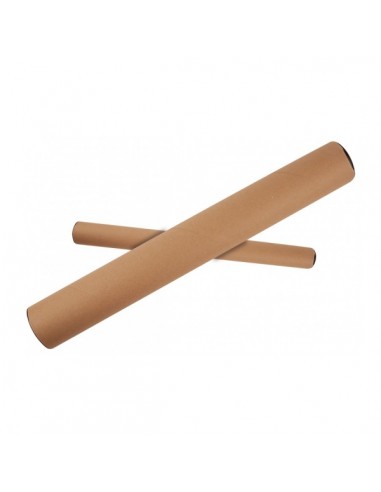 Apli Tubo de Carton para Documentos - Incluye Tapones de Plastico - Ideal para Planos-Graficos y Posters - Apto para Tamaño