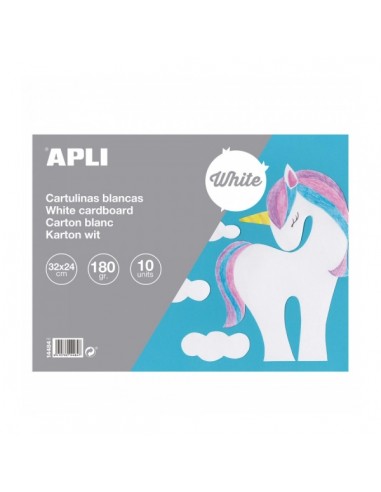 Apli Bloc de Cartulinas - 170gr - 10 Hojas - Ideal para Manualidades-Lettering-Scrapbooking-Papiroflexia - Libre de Acidos