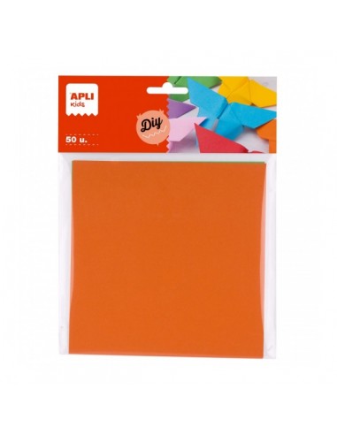 Apli Pack de 50 Hojas de Papel Origami - Color en Ambas Caras - Colores Surtidos