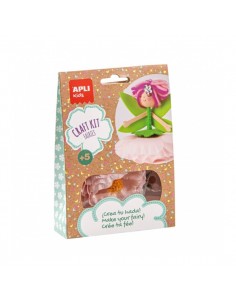 Apli Mini Kit de Manualidades Hada Rosa - Reduce el Estres - Aumenta la Autoestima - Mejora la Memoria - Desarrolla la
