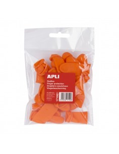 Apli Dediles de Goma Talla M - Bolsa de 20 Unidades - Ideales para Pasar Paginas-Contar Billetes y Abrir Bolsas - Perfectos