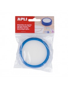 Apli Esponja Mojasellos - Ideal para Pegar Sellos - Pasar Paginas - Contar Billetes - Abrir Bolsas - Uso en Bancos-Oficinas