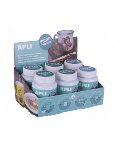 Apli Barniz Photo Transfer - Base Agua - Acabado Brillante - Ideal para Manualidades - Transferencia de Imagenes -
