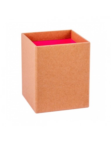 Apli Cubilete Portalapices Fluor Collection - Acabado Kraft - Tacto Suave - Diseño Elegante y Versatil - Color Rosa