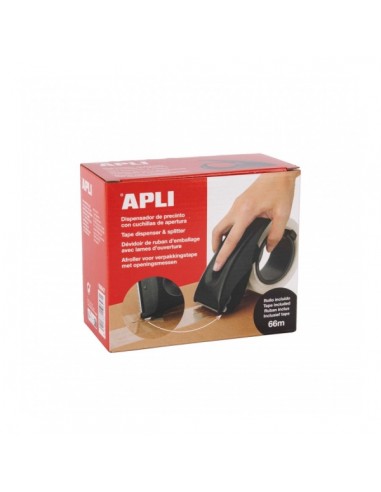 Apli Dispensador de Precinto Multifuncional - Cuchilla Incorporada - Diseño Ergonomico - Material ABS de Alta Calidad -