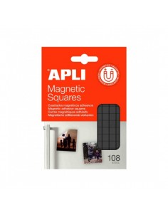 Apli Pack de 108 Cuadros Magneticos Adhesivos - Faciles de Aplicar - Larga Duracion - Alta Fijacion - Ideal para Fotos y