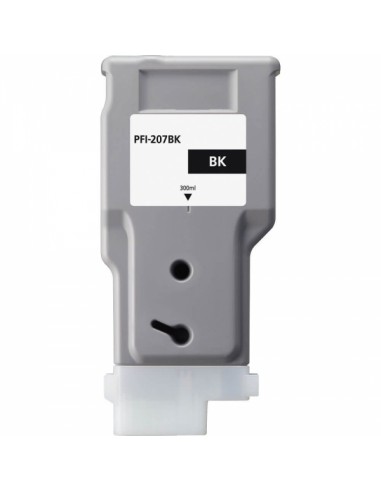 Canon PFI207 Negro Cartucho de Tinta Generico - Reemplaza PFI207BK 8789B001