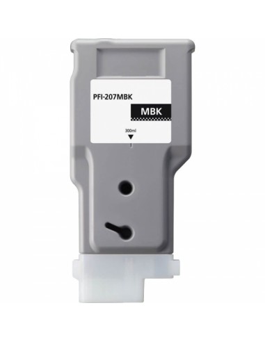 Canon PFI207 Negro Mate Cartucho de Tinta Pigmentada Generico - Reemplaza PFI207MBK 8788B001