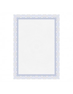 Apli Pack de 70 Hojas de Papel Certificado - Diseño Espiral - 115gr - Ideal para Certificados y Diplomas - Compatible con
