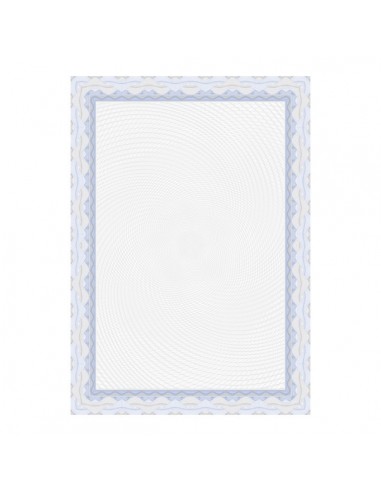 Apli Pack de 70 Hojas de Papel Certificado - Diseño Espiral - 115gr - Ideal para Certificados y Diplomas - Compatible con