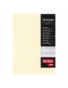 Apli Pack de 100 Hojas de Papel Pergamino - 95gr - Diseño Doble Cara - Ideal para Invitaciones-Diplomas y Manualidades -