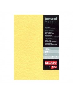 Apli Pack de 50 Hojas de Papel Pergamino - 165gr - Diseño Doble Cara - Ideal para Invitaciones-Diplomas y Manualidades -