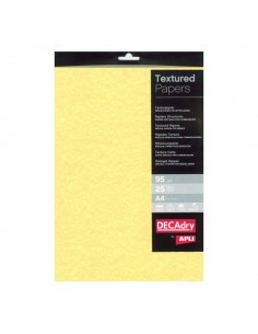 Apli Pack de 25 Hojas de Papel Pergamino - 95gr - Diseño Doble Cara - Ideal para Invitaciones-Diplomas y Manualidades -