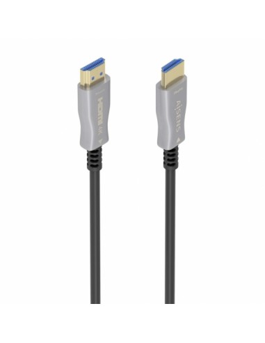 Aisens Cable HDMI V2.0 AOC Premium Alta Velocidad con Ethernet - Conectores Tipo a Macho - Fibra Optica y Cobre - Blindaje en