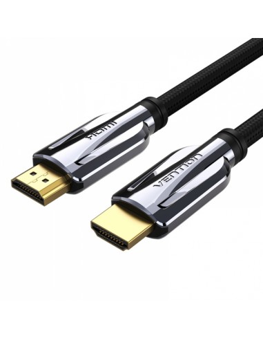 Vention Cable HDMI 2.1 Macho a Macho 8K - 1m - Chapado Oro - Color Negro