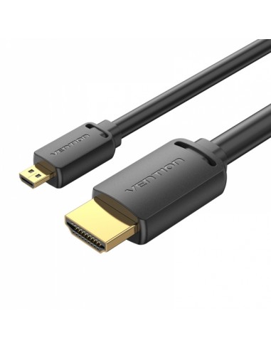 Vention Cable Micro HDMI Macho a HDMI Macho 2.0 4K - 3m - Color Negro