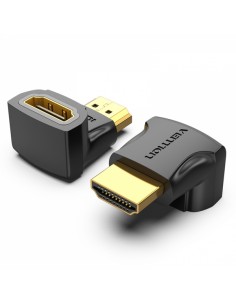 Vention Pack de 2 Adaptadores HDMI Macho a HDMI Hembra 4K 90-- Color Negro