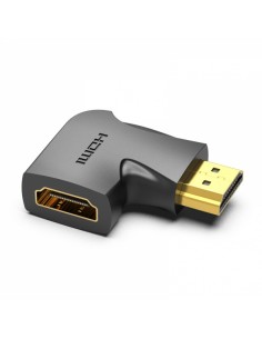 Vention Adaptador HDMI Macho a HDMI Hembra 4K 90-- Color Negro