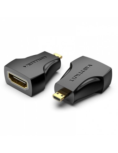 Vention Adaptador Micro HDMI Macho a HDMI Hembra - Color Negro