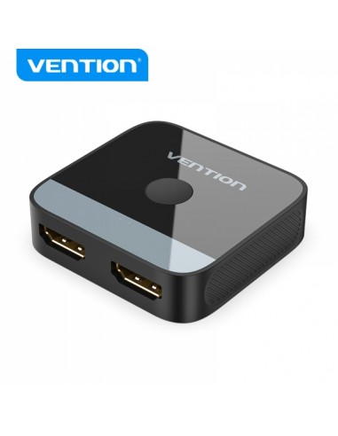 Vention Switch Splitter HDMI Hembra a 2x HDMI Hembra 4K Bidireccional - Color Negro