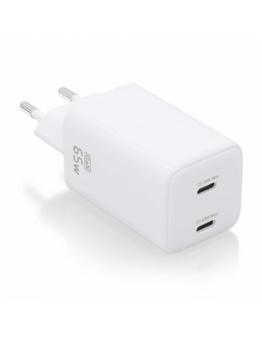 Aisens Cargador Gan USB-C 65W - Alta Eficiencia Energetica - Tecnologia AI - Multiples Protecciones - Carga Rapida y Segura -