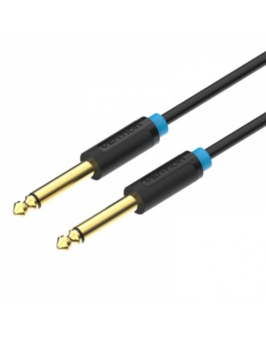 Vention Cable Estereo Jack 6.5 Macho a Jack 6.5 Macho - 10m - Color Negro