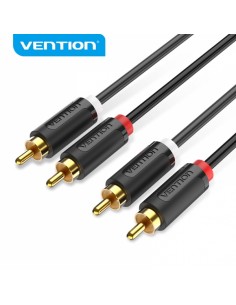 Vention Cable Estereo 2x RCA Macho a 2x RCA Macho - 1.5m - Color Negro