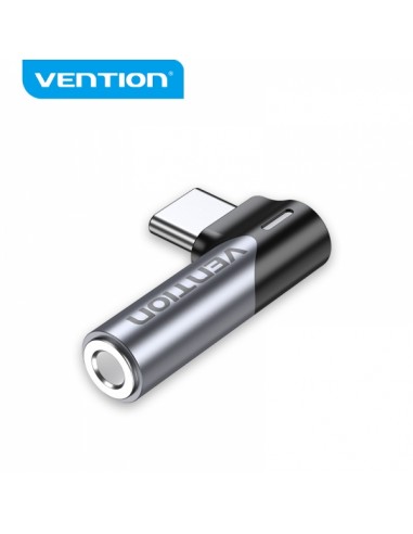 Vention Adaptador USB-C Macho a Jack 3.5mm Hembra - Aluminio Gris
