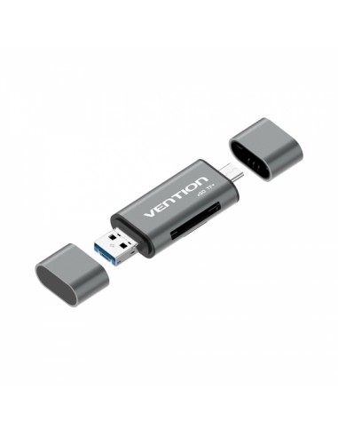 Vention Lector de Tarjetas Externo USB 3.0 - Color Gris
